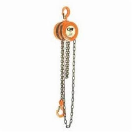 Hand Chain Hoist, Series 622, 5 Ton, 10 Ft Lifting Height, 2378 In Minimum Between Hooks, 105 Lb